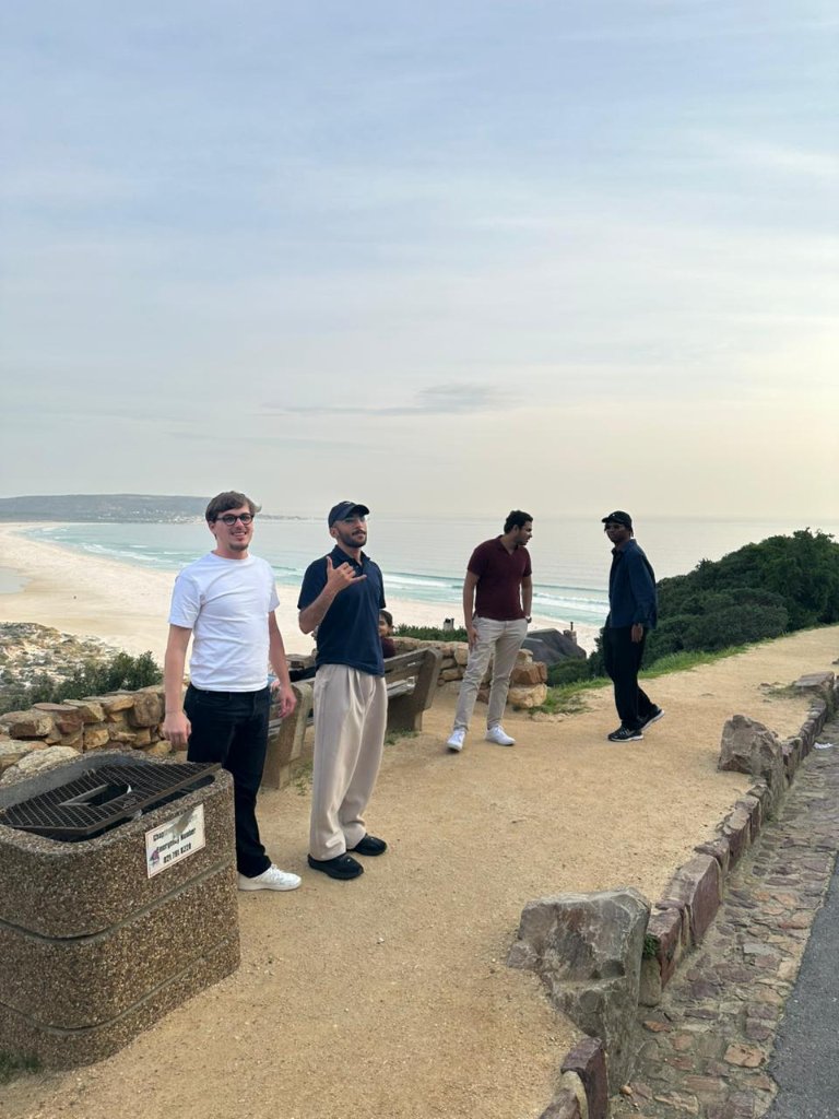 Guests at a coastal overlook