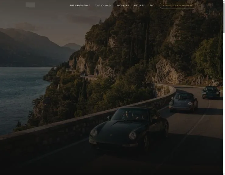 Luxury driving tours website built by Control Point AI Firm