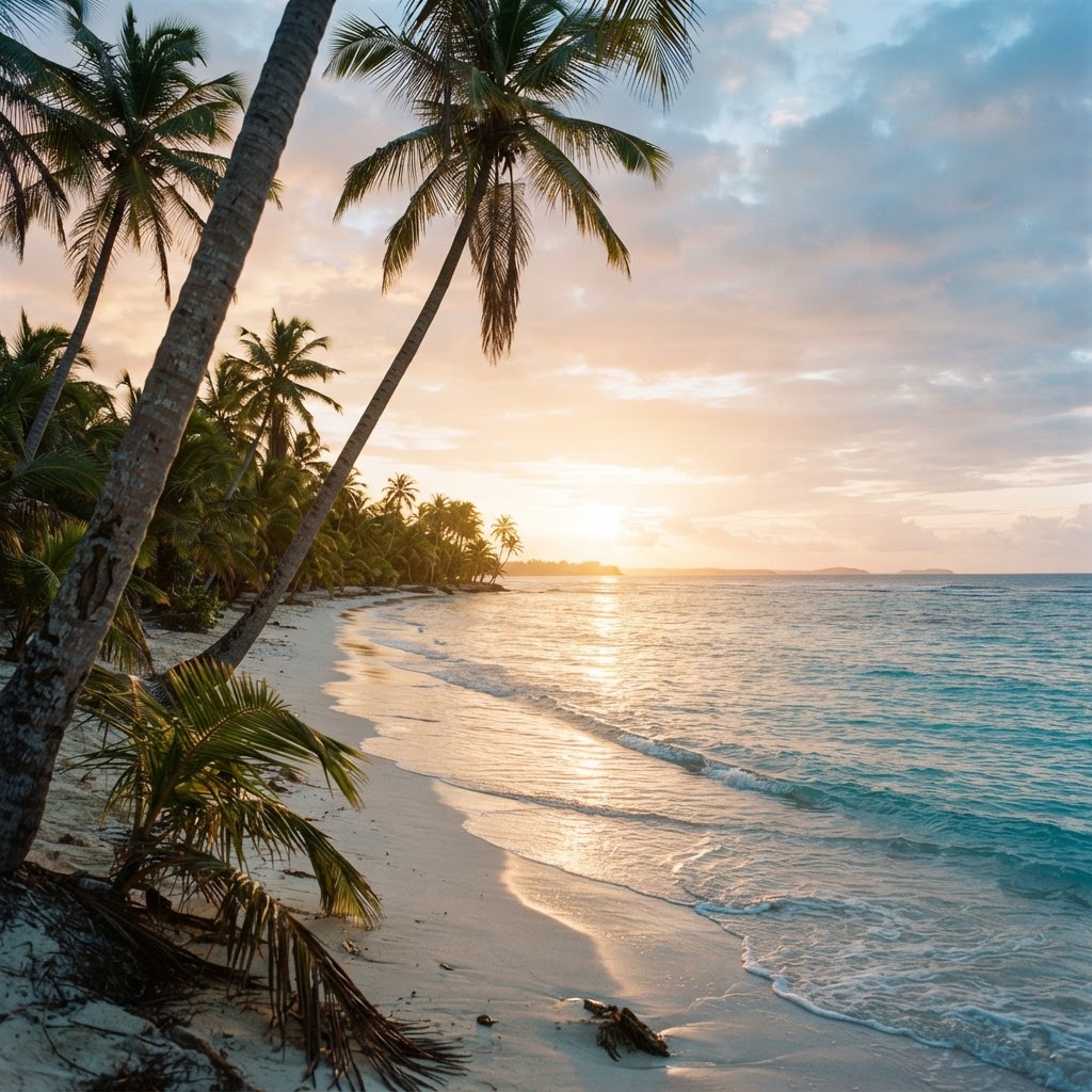 Palms & sunrise