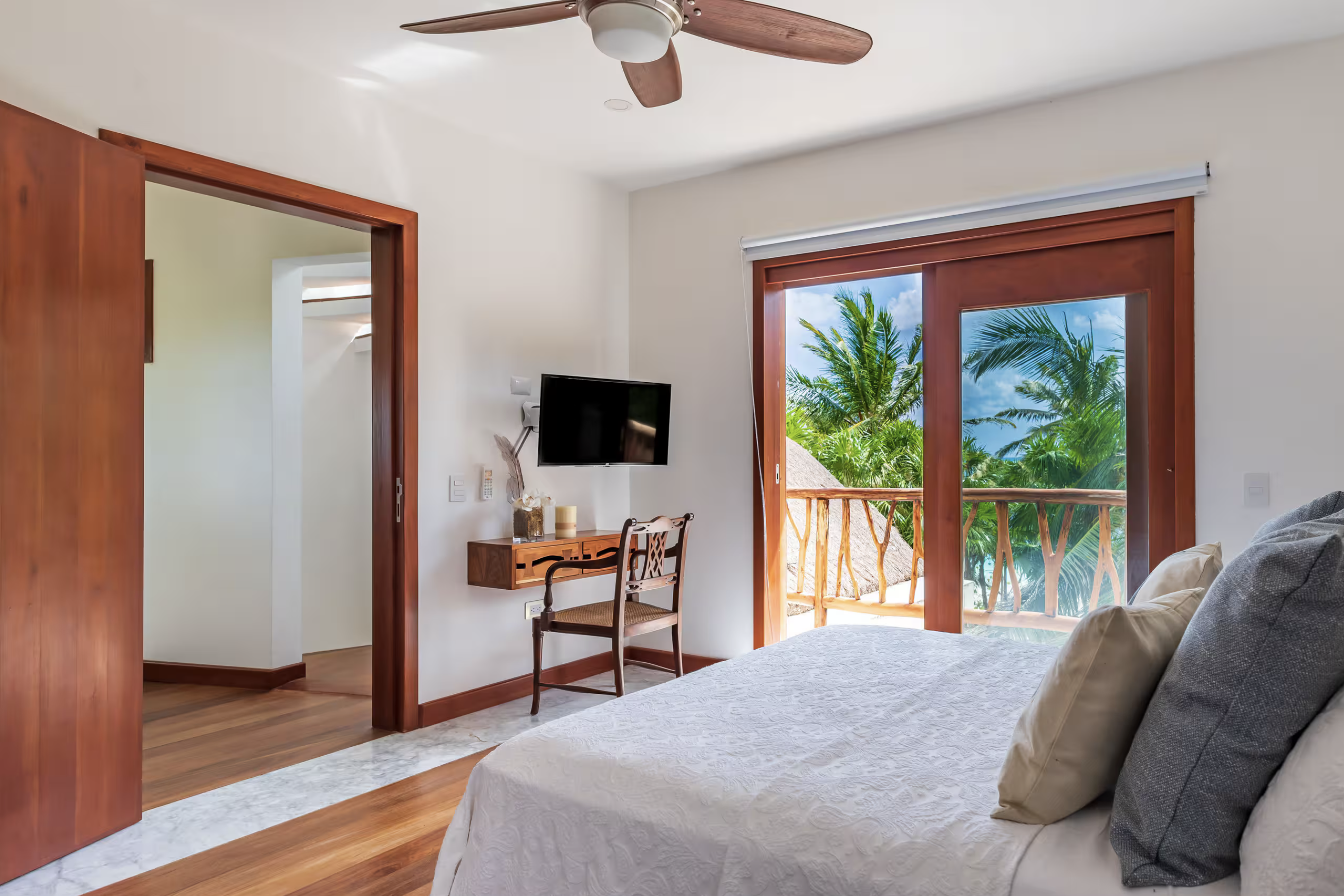 Bedroom opening to private terrace