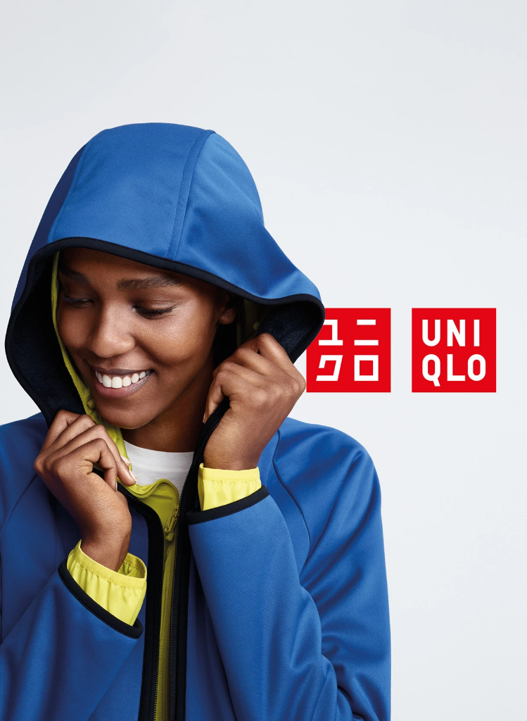 UNIQLO blue hooded jacket
