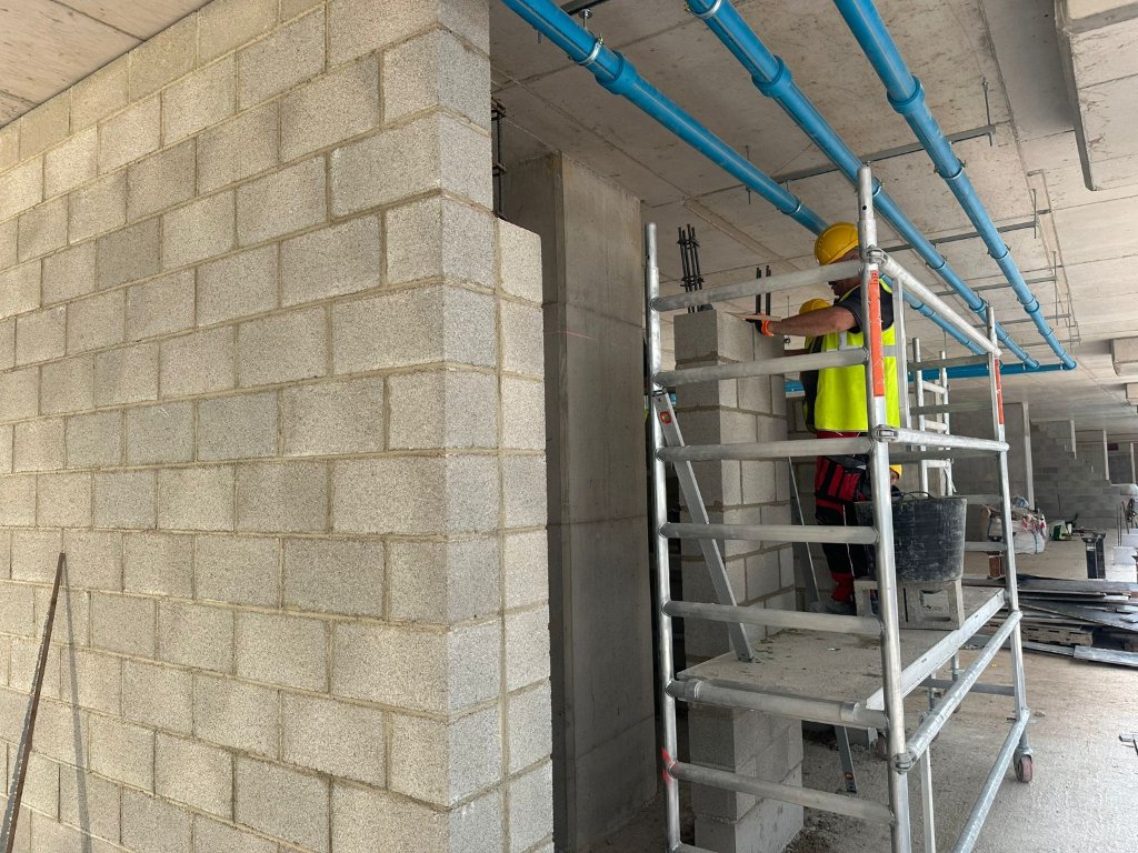 Interior Block Wall