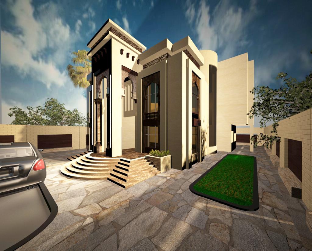 Arabic Villa Courtyard