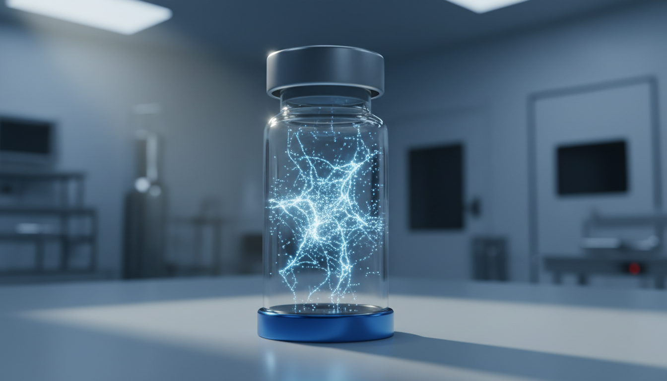 Neural network in glass vial