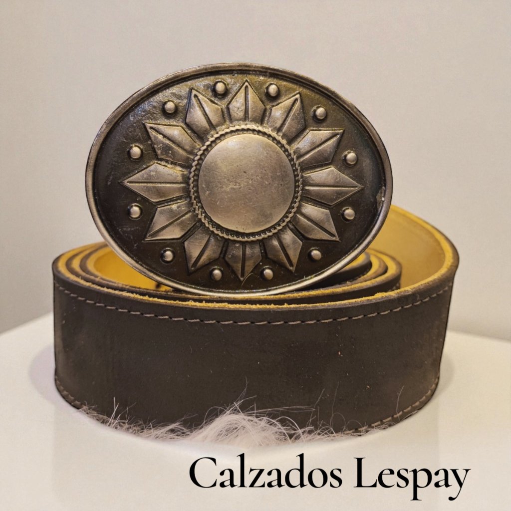 Cinturón Western Hebilla Sol - Negro