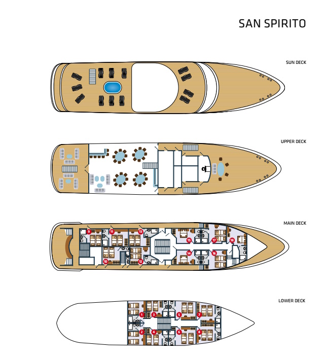 M/S San Spirito deck plan 6