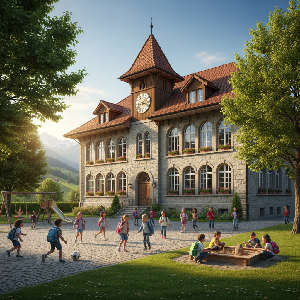Schule mit Kindern