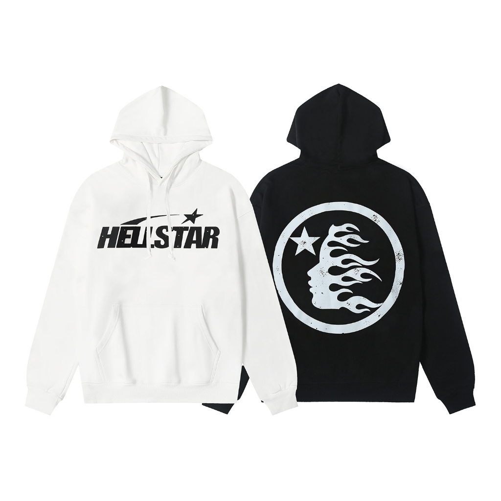 Hellstar Star Profile Flame Hoodie