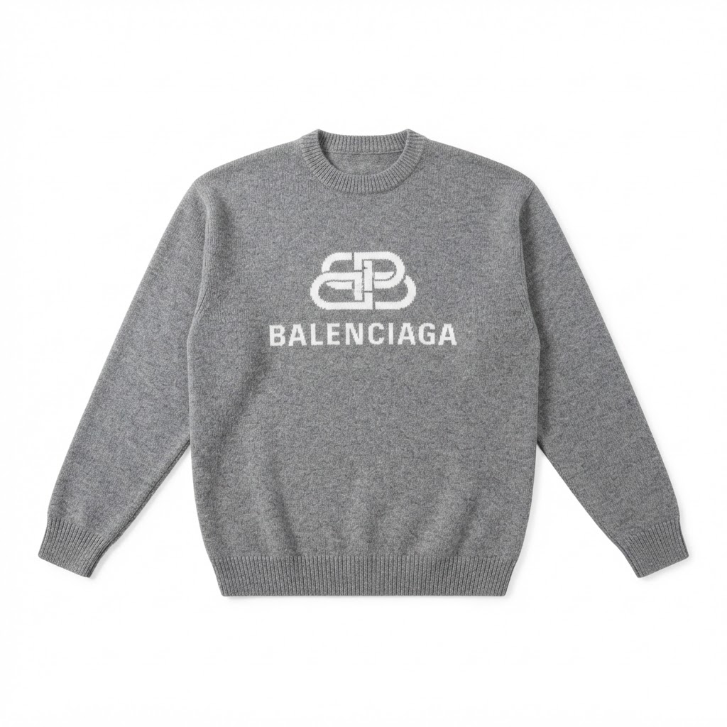 BALENCIAGA BB Logo Crewneck Sweater