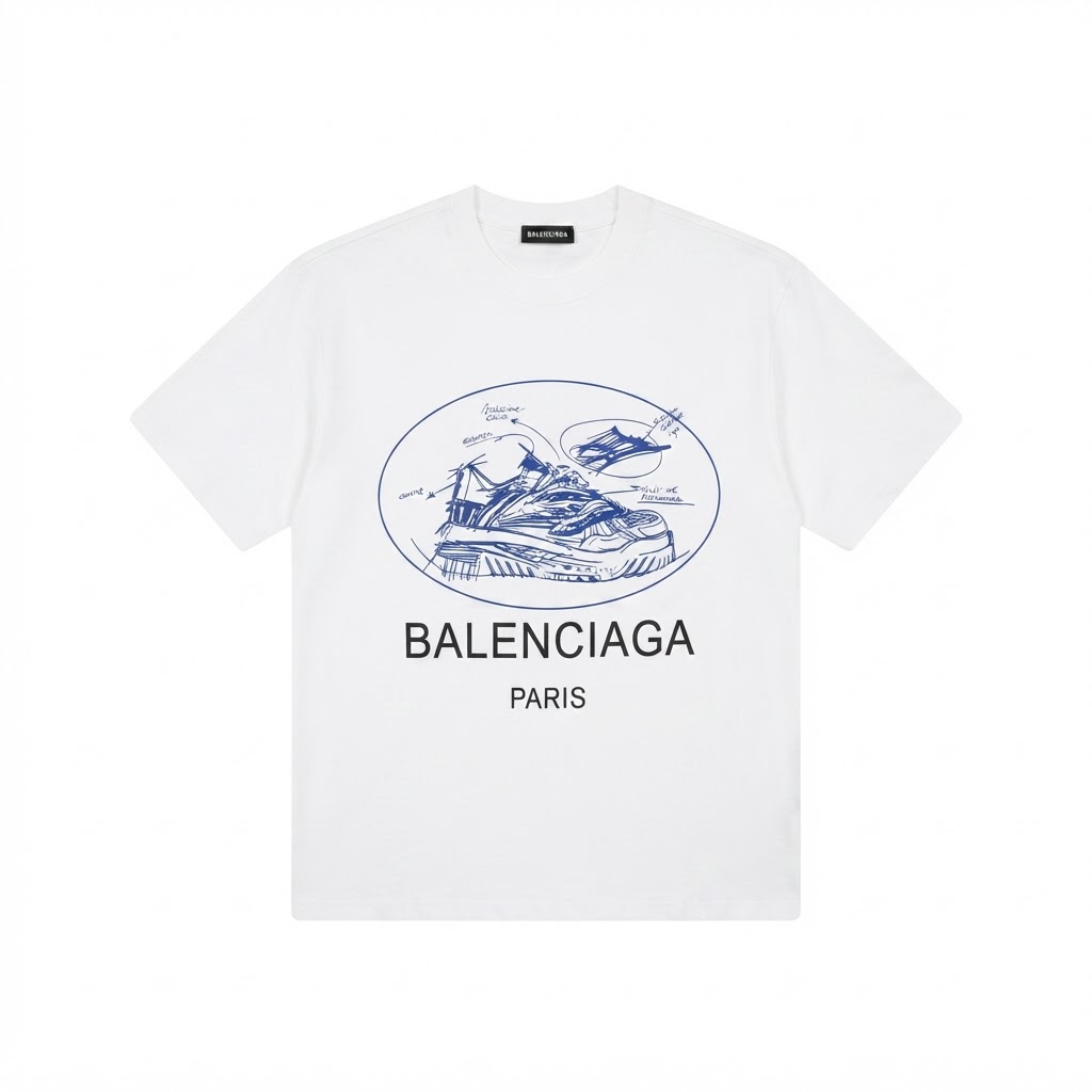 BALENCIAGA Sneaker Sketch Tee