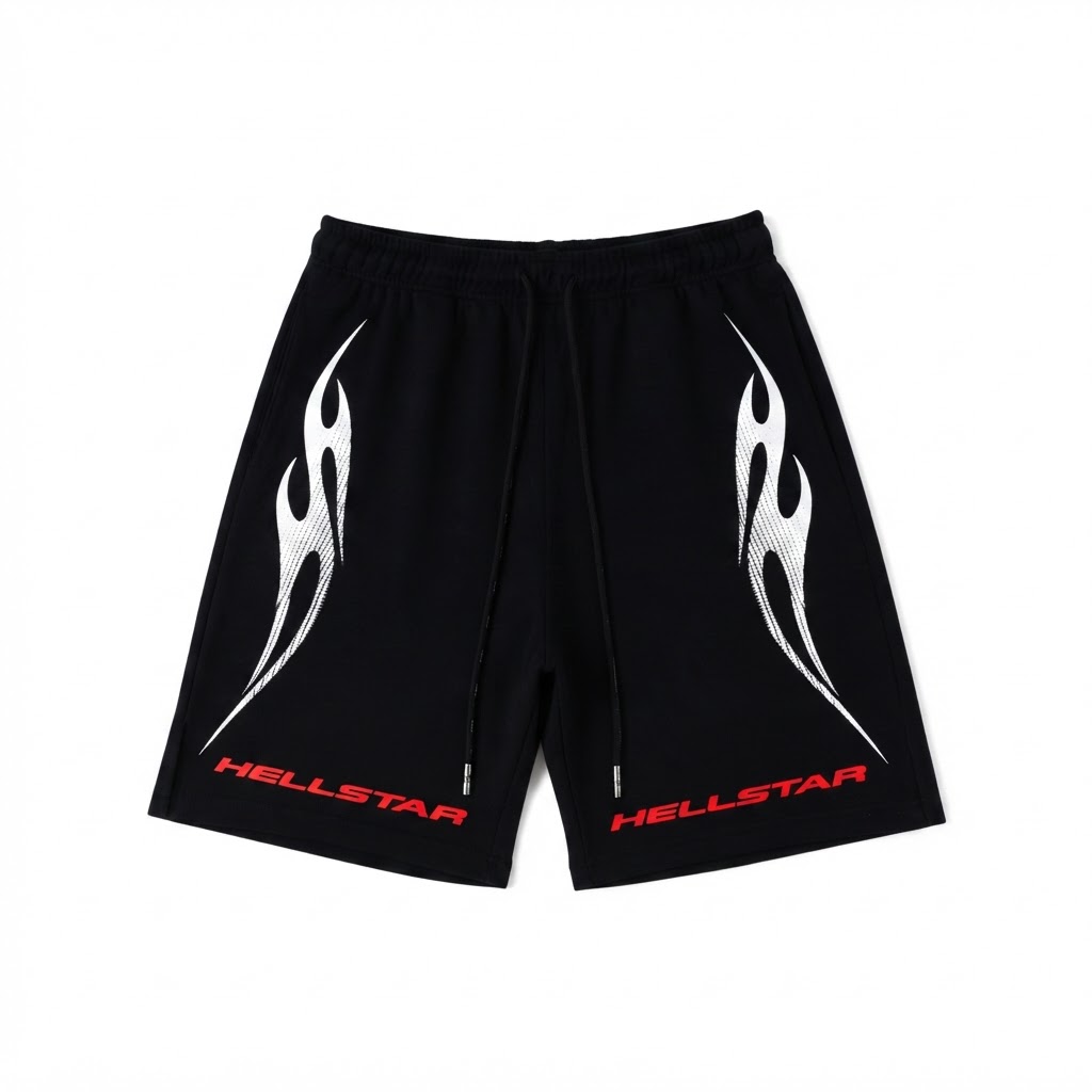 Hellstar 8709 Flame Shorts