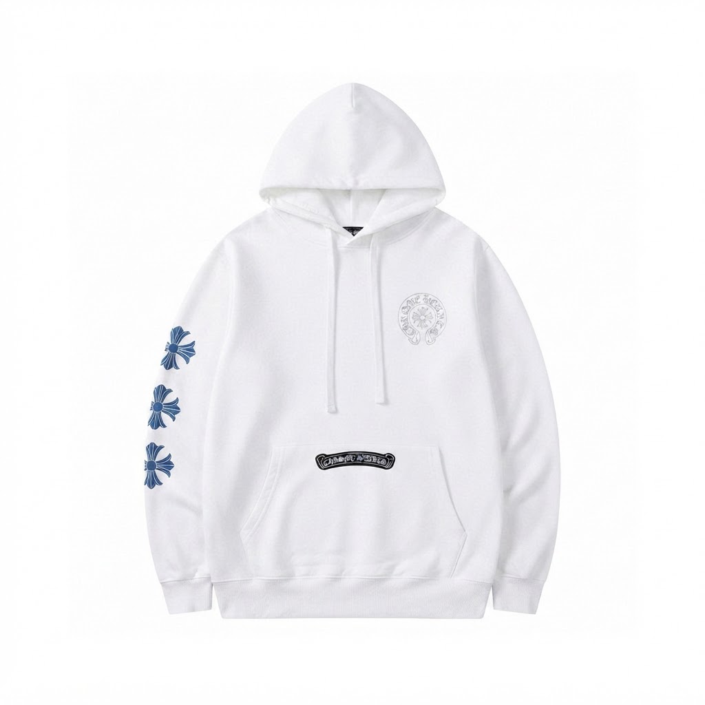 Chrome Hearts Floral Cross Hoodie