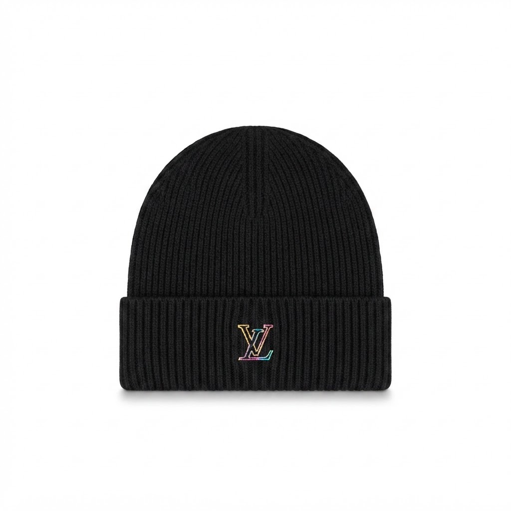 Louis Vuitton Rainbow LV Logo Knit Beanie