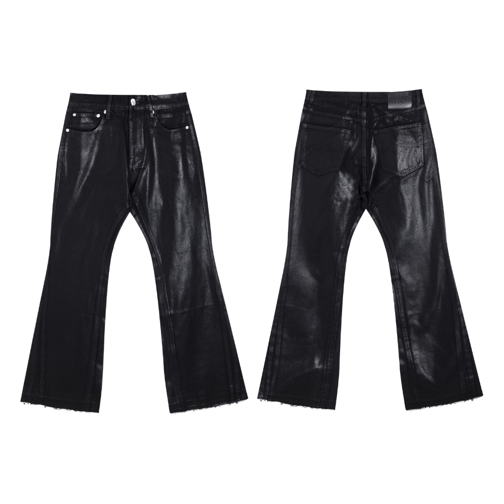 Gallery Dept. Black Distressed Waistband Tag Jeans