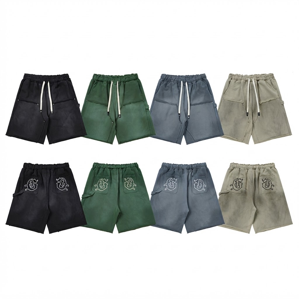 GODSPEED Gothic Embroidery Shorts