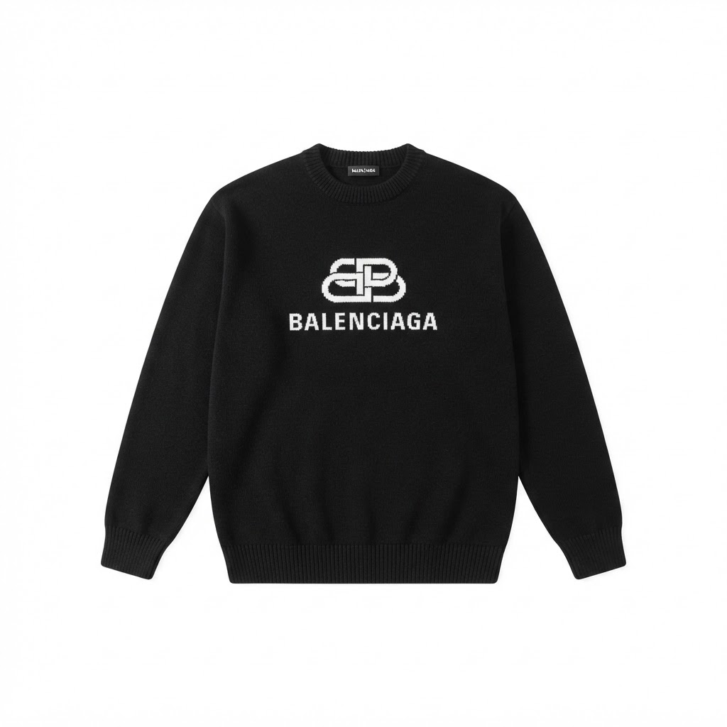 BALENCIAGA BB Logo Crewneck Sweater