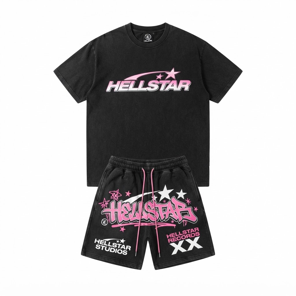 Hellstar No Guts No Glory Tee + Shorts Set