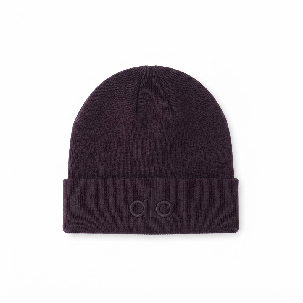 Alo Logo Knit Beanie — Bold Collection
