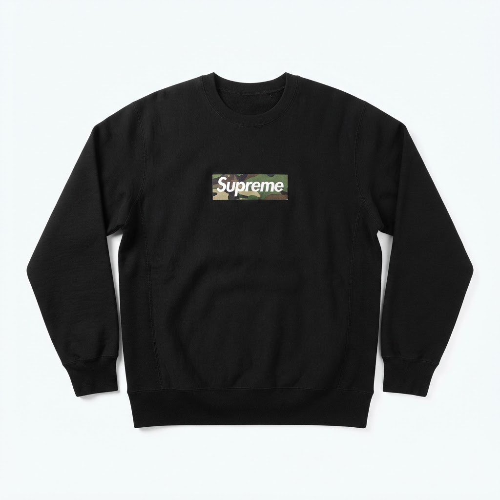 Supreme Camo Box Logo Crewneck