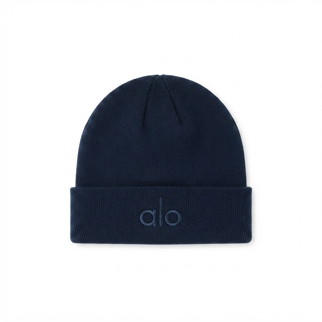 Alo Logo Knit Beanie — Bold Collection