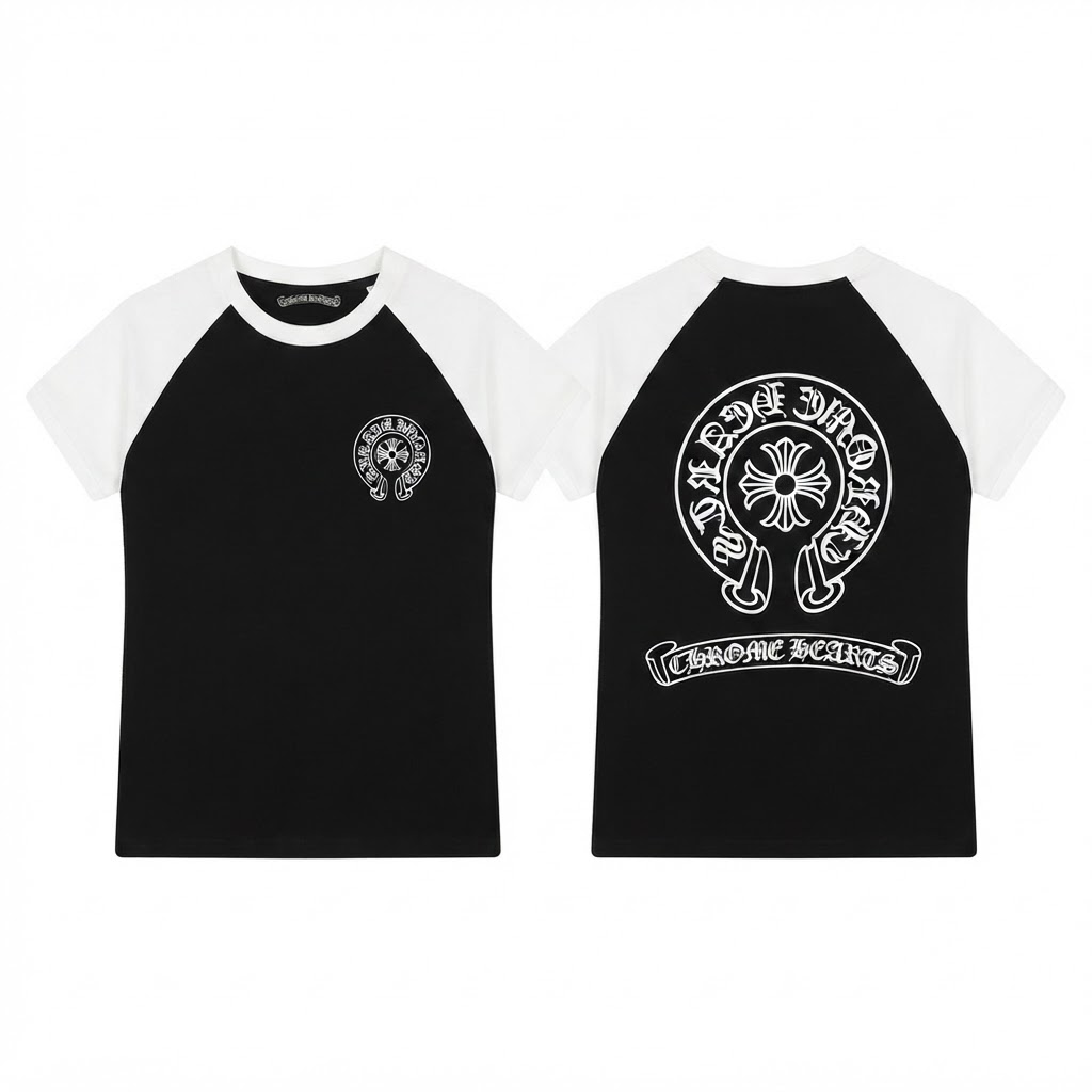 Chrome Hearts Raglan Crop Tee
