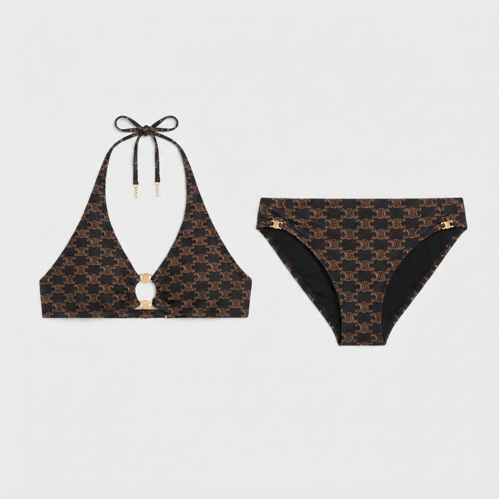 Celine Logo Bikini Set