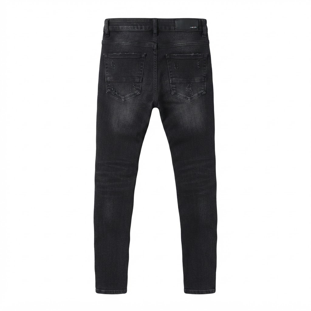 AMIRI Cherub Distressed Black Jeans
