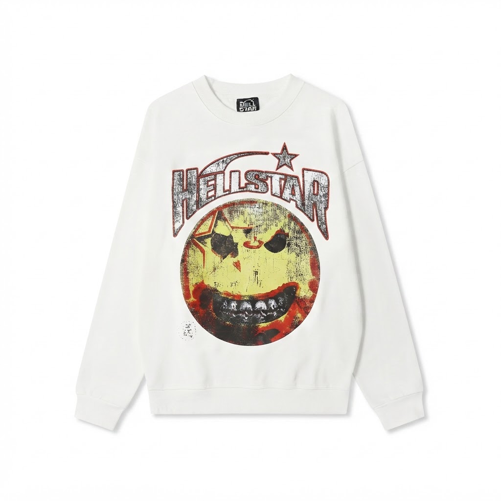 Hellstar Smiley Face Star Long Sleeve