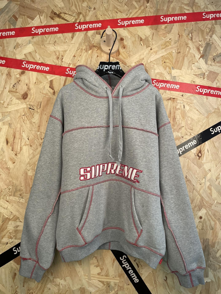 Supreme x Margiela Six Eagle Zip Hoodie — Grey/White