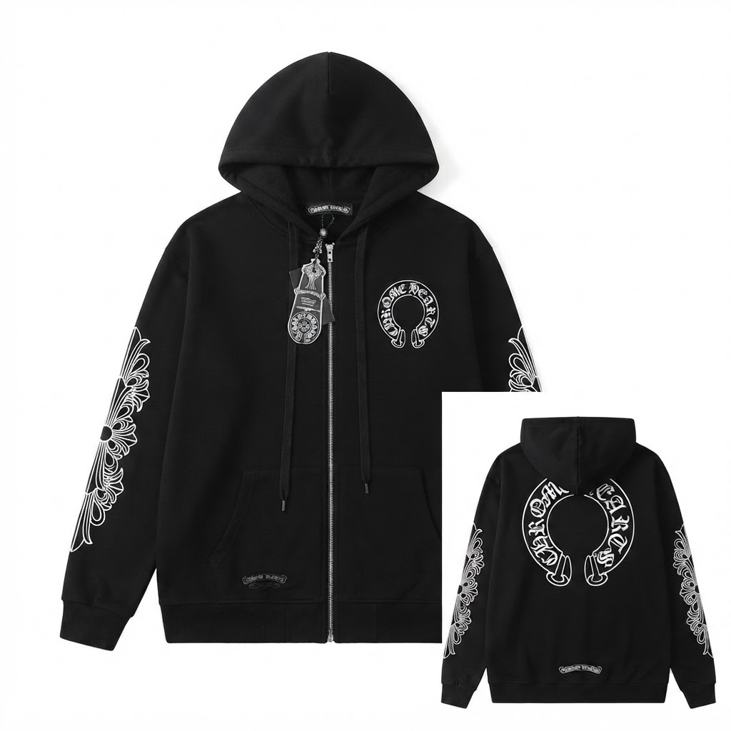 Chrome Hearts Horseshoe Zip Hoodie