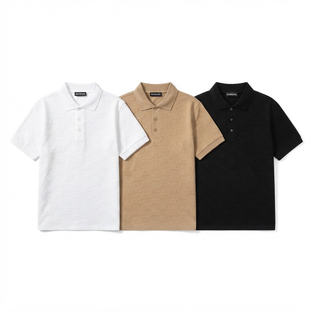 BALENCIAGA BB Monogram Polo