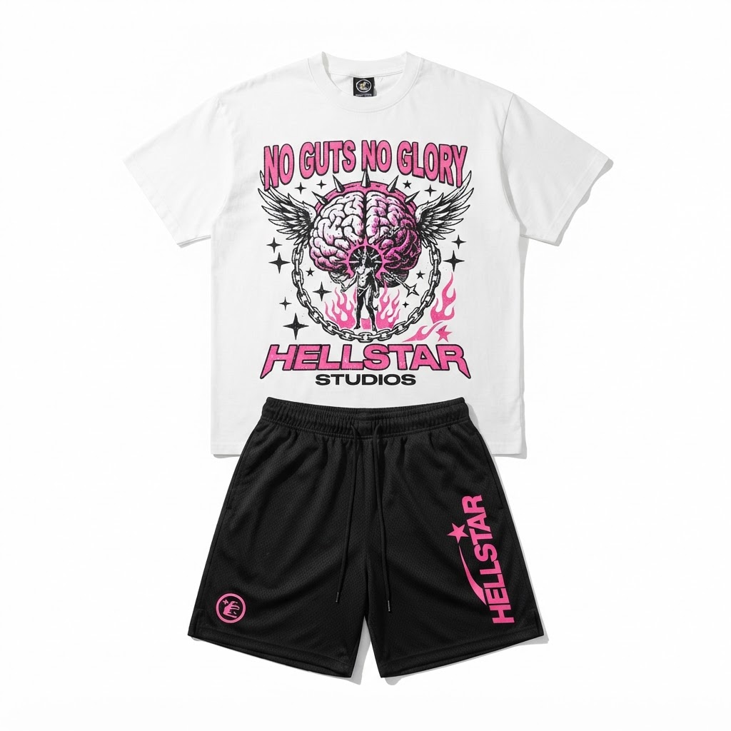 Hellstar No Guts No Glory Tee + Shorts Set