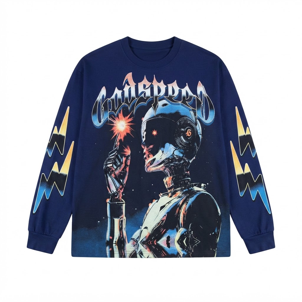 GODSPEED Cyborg Long-Sleeve Graphic Tee