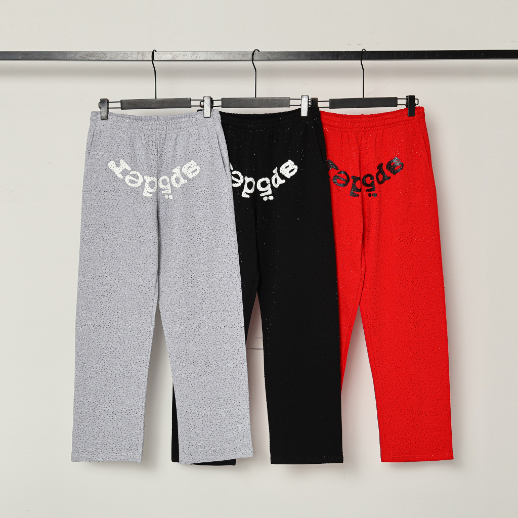 Sp5der Rhinestone Sweatpants