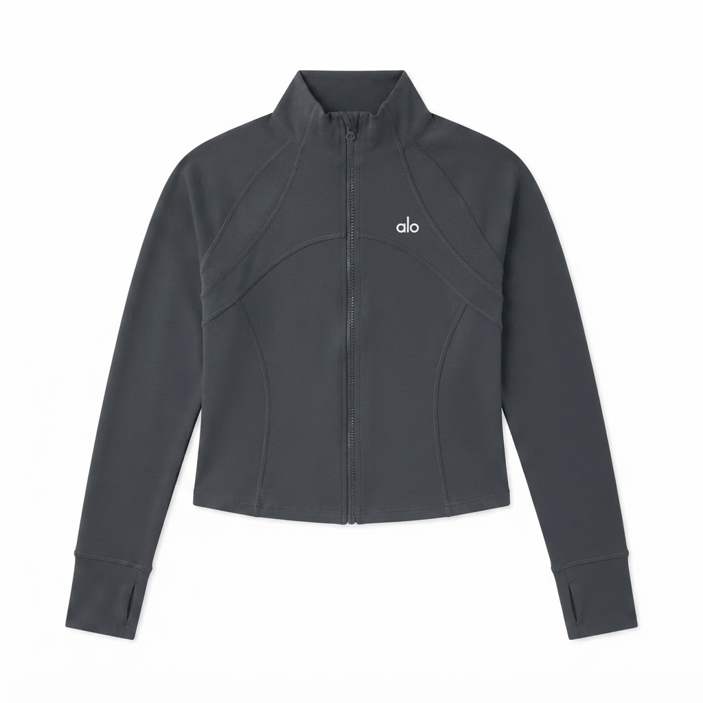 Alo Raglan Zip-Up Athletic Jacket