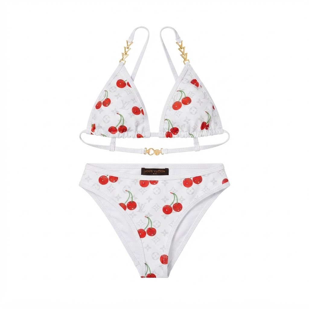 LV Cherry Monogram Bikini Set