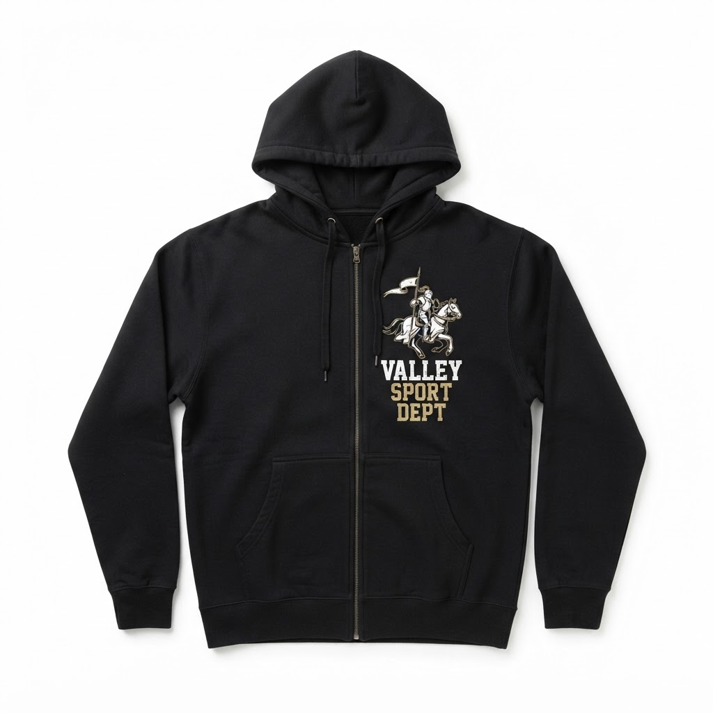Valley Sport Dept Zip-Up Hoodie — Knight