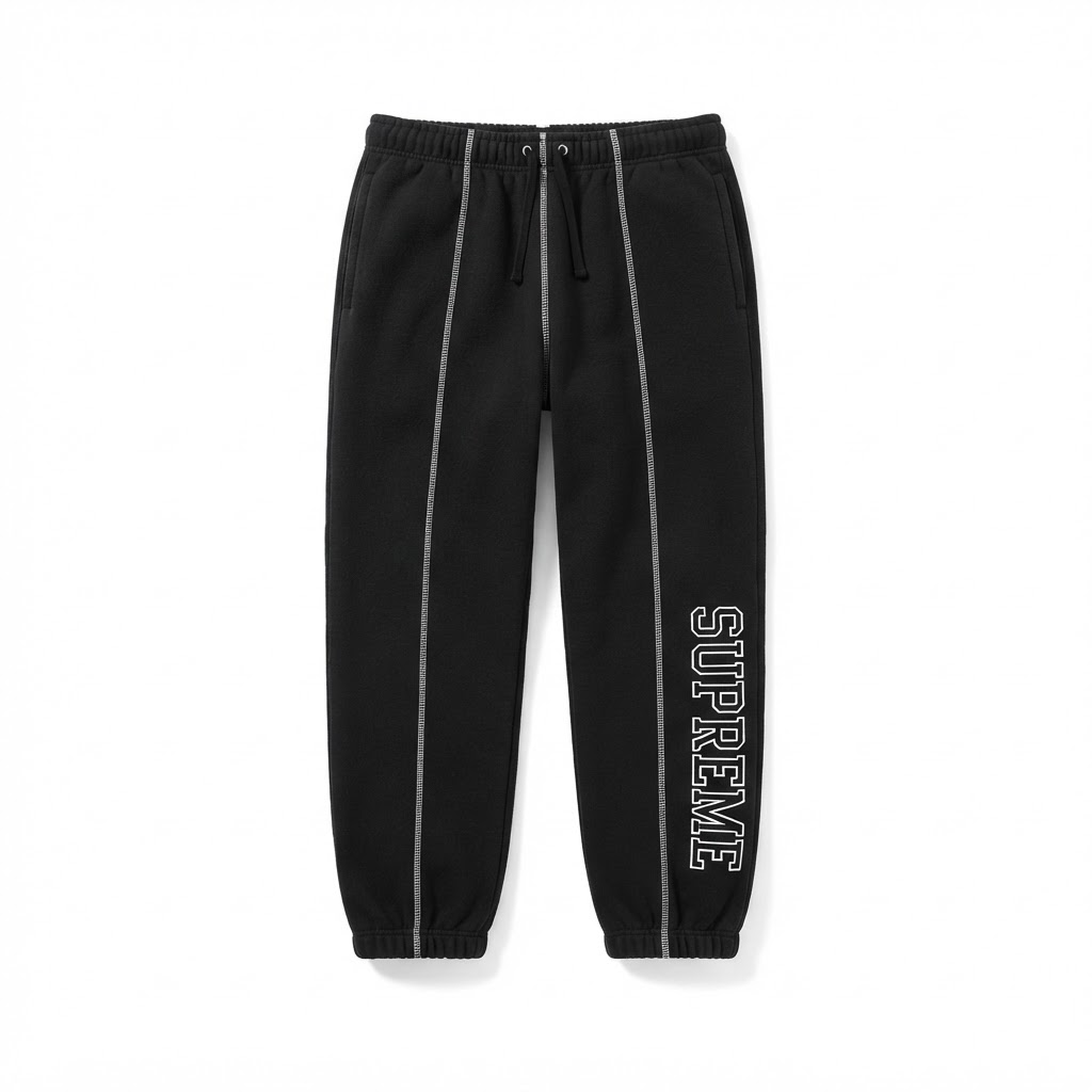 Supreme Exposed-Seam Fleece Sweatpants