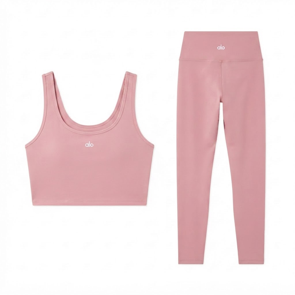 Alo Double-Layer Tank Top & Leggings Set