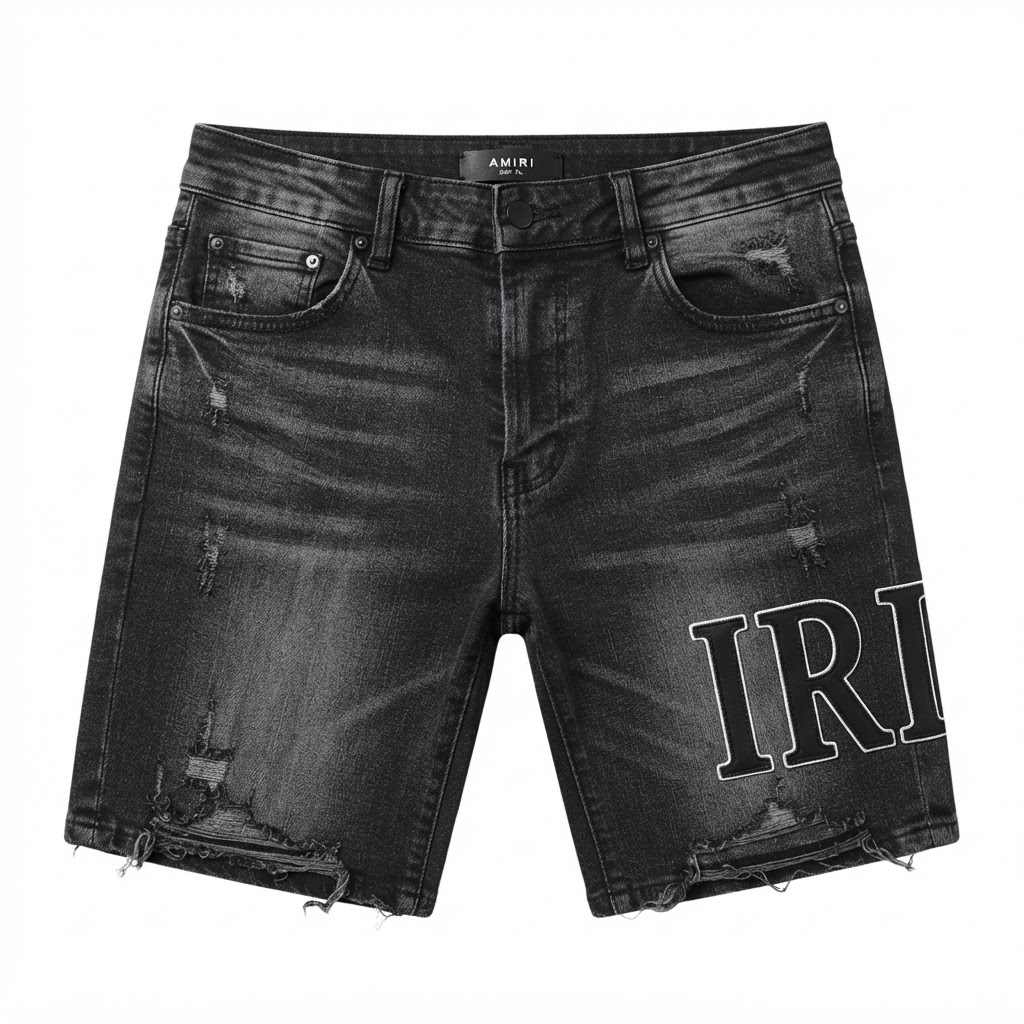 AMIRI Appliqué Denim Jorts
