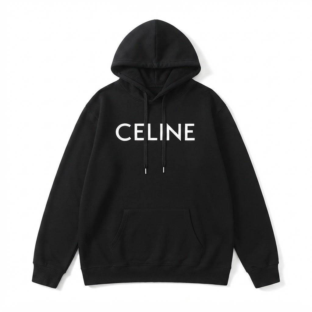 CELINE Logo Pullover Hoodie