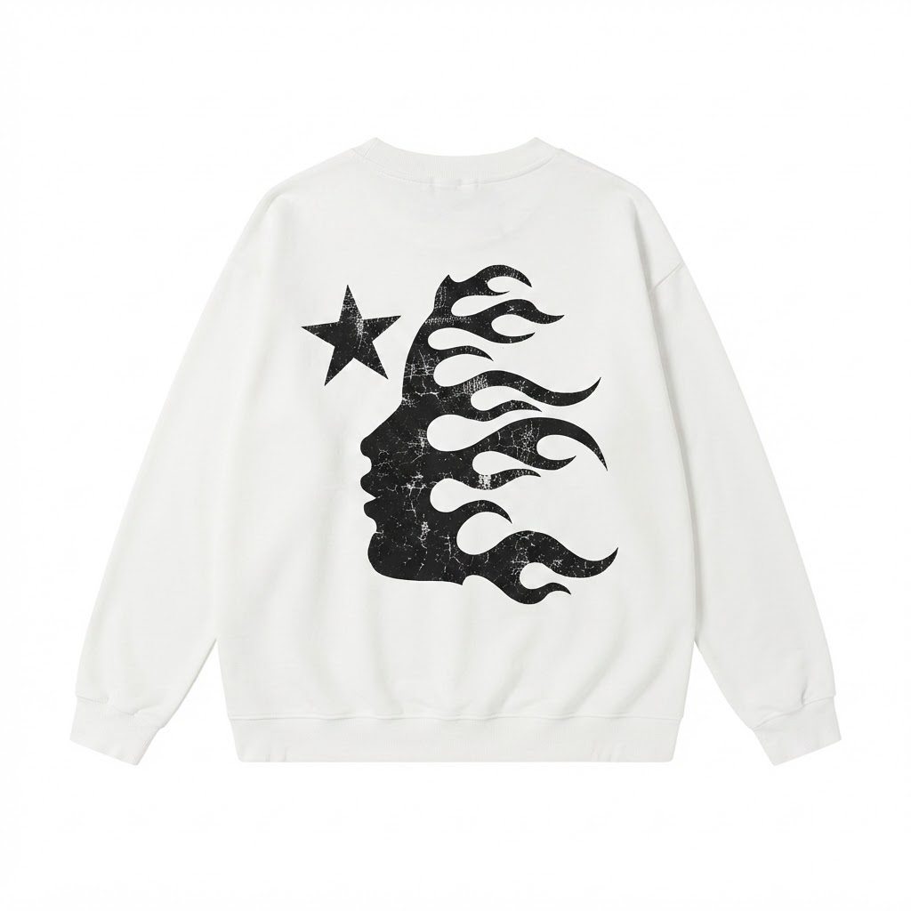 Hellstar Smiley Face Star Long Sleeve