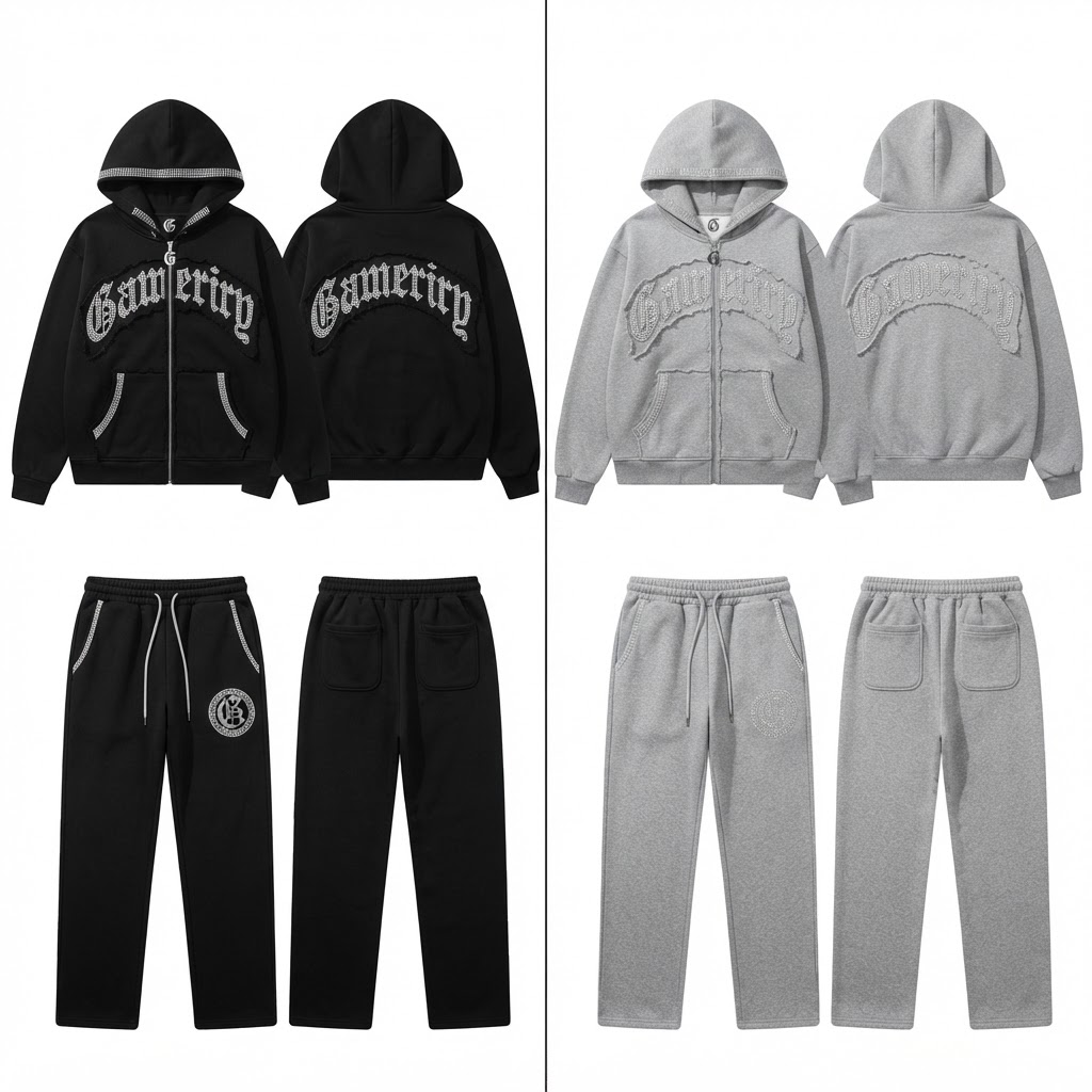 GODSPEED Rhinestone Zip Set