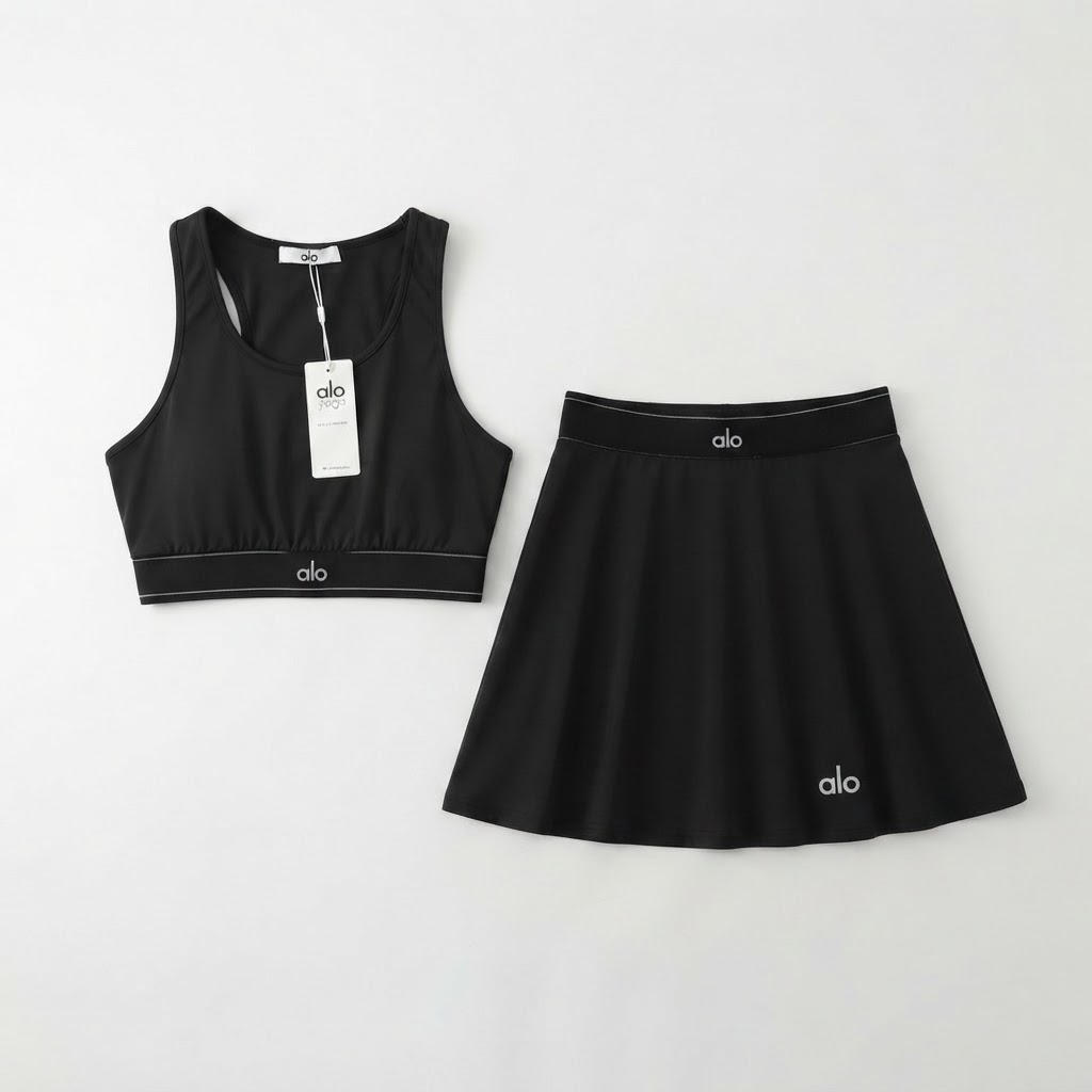 Alo Yoga Sports Bra & Skirt Set