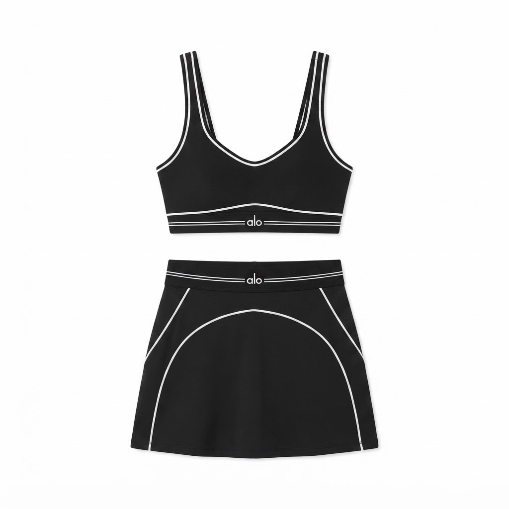Alo Yoga Sports Bra & Skirt Set