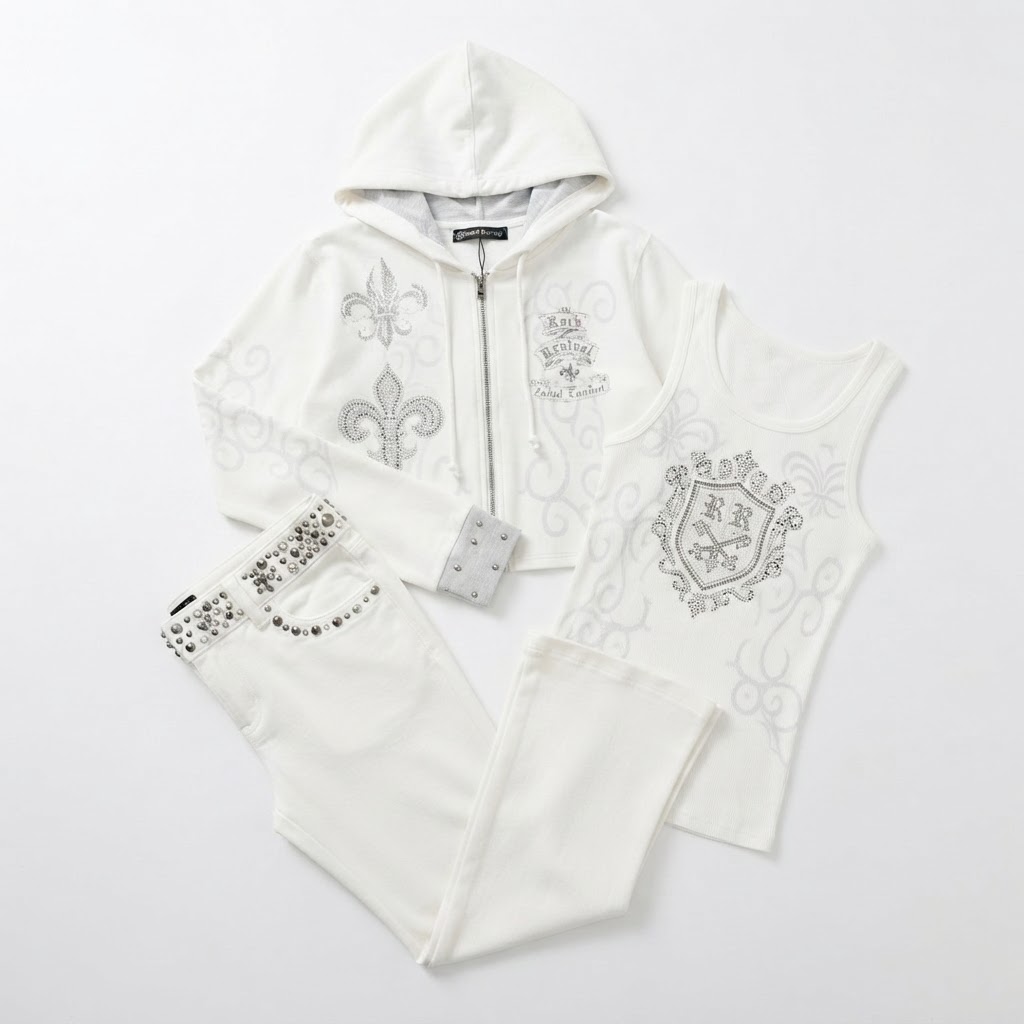 Rock Revival Rhinestone Hoodie Set