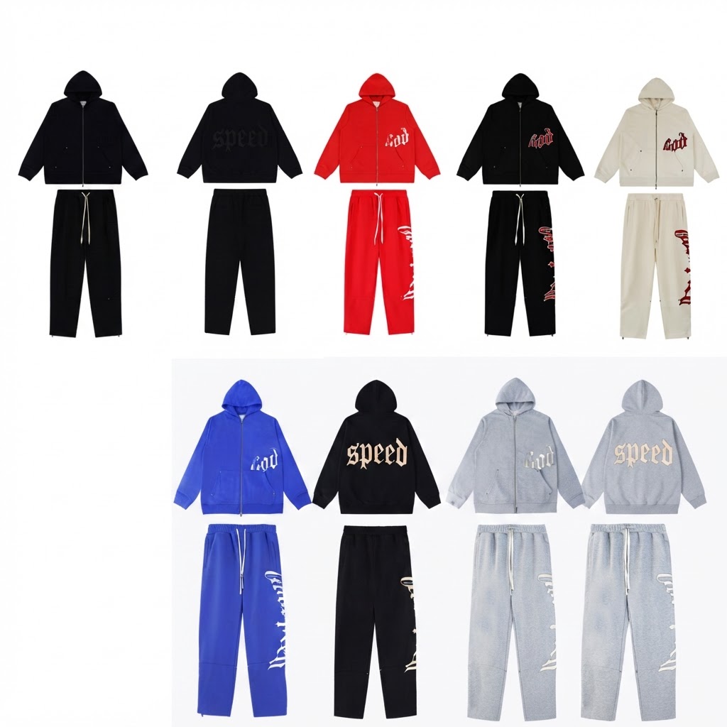 GODSPEED Gothic Rhinestone Zip Set