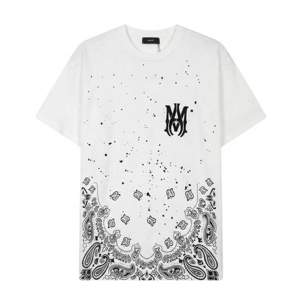 AMIRI Paisley Splatter T-Shirt