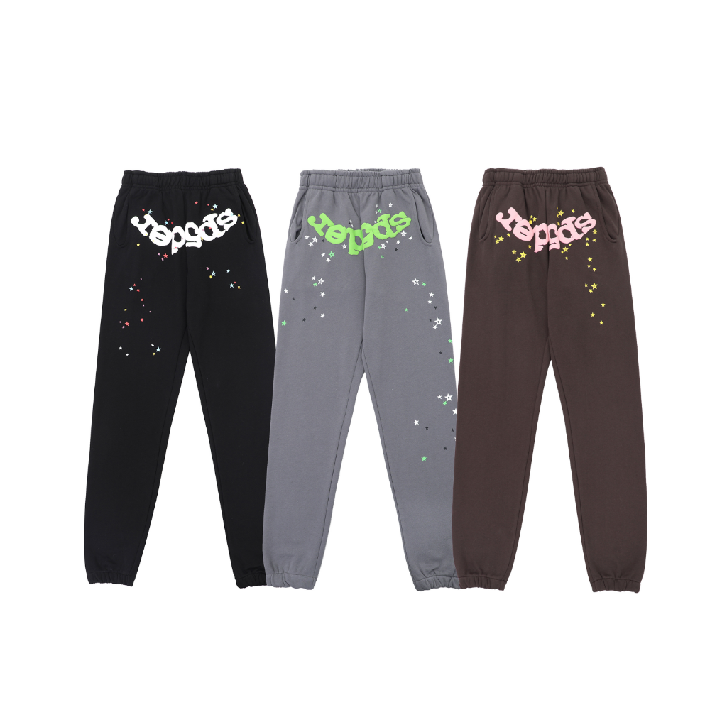 Sp5der Star Text Sweatpants