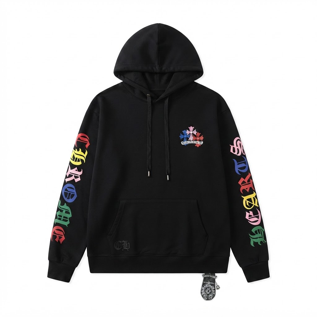 Chrome Hearts Multicolor Cross Hoodie